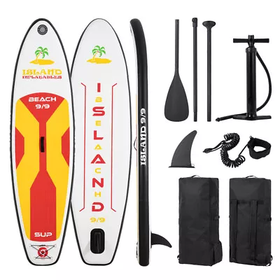 ISLAND BEACH 9.9ft / 3m INFLATABLE SUP STAND UP PADDLE BOARD Riders > 100kg • $469